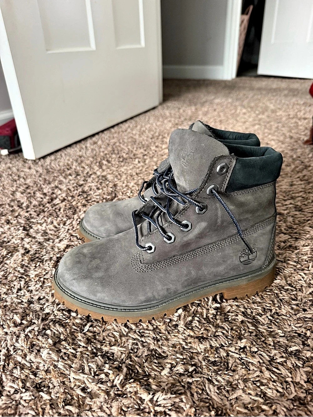 Timberland Premium 6-Inch Waterproof Boot Gray & Brown Boots